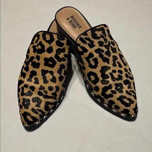 Bleecker & Bond Leopard Print Mules 7